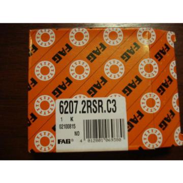 FAG Deep Groove Bearing, Sealed, 35mm x 72mm x 17mm, 6207.2RSR.C3, 7099eHE4