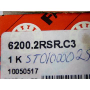 Fag 6200.2RSR.C3 Single Row Deep Groove Ball Bearing 10mm Bore ! NEW !