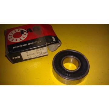 GENUINE FAG BEARING 6203RS / 6203-RS / 62032RS / 6203-2RS