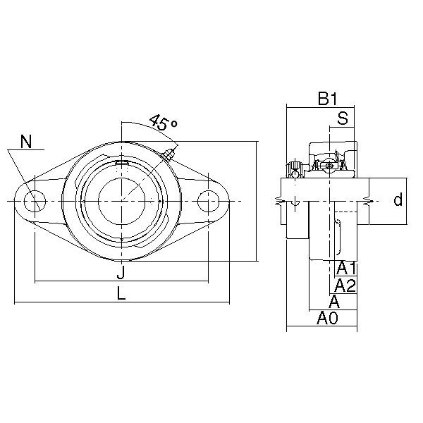 UELFLU-1.1/4 NTN SPHERICAL ROLLER NTN JAPAN BEARING #5 image