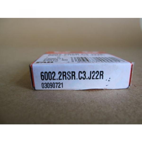 FAG 6002-2RS-C3 J22R Single Row Ball Bearing Double Sealed #4 image