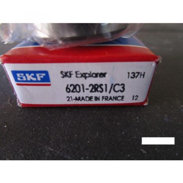 SKF 6201 2RS C3, Single Row Bearing (=2 NTN, NSK VV,FAG RSR,TIMKEN FAFNIR 201PP) #4 image