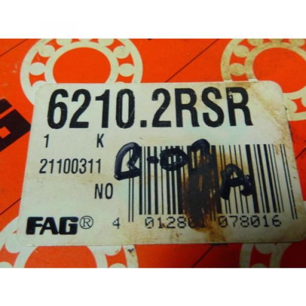 FAG 6210-2RSR Ball Bearing ! NEW ! #5 image