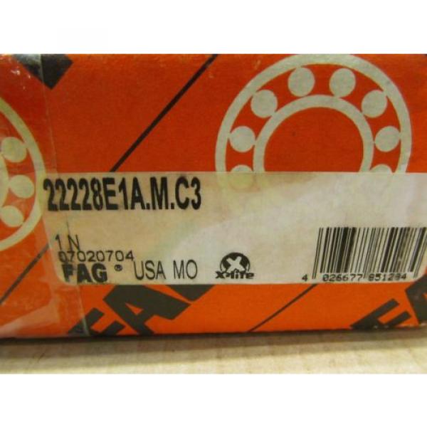 1 NIB FAG 22228E1A.M.C3 22228E1AMC3 SPHERICAL ROLLER BEARING OPEN 140 X 250 X 68 #4 image