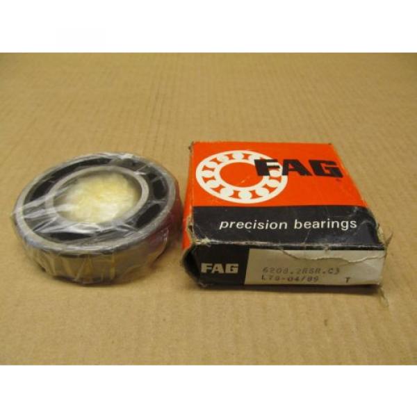 NIB FAG 6208.2RSR.C3 6208-2RSR-C3 62082RSRC3 BEARING DOUBLE SEAL 40 X 80 X 18 MM #3 image