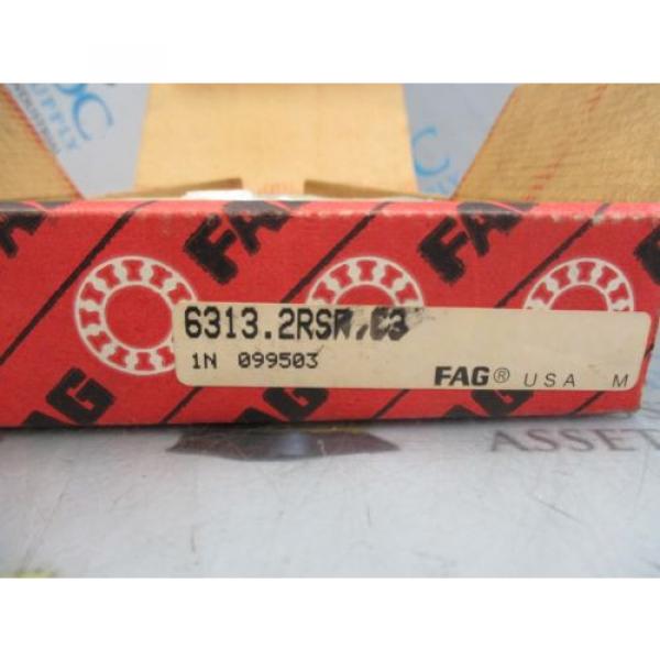 FAG 6313.2RSR.C3 SINGLE ROW DEEP GROOVE BALL BEARING NIB #3 image