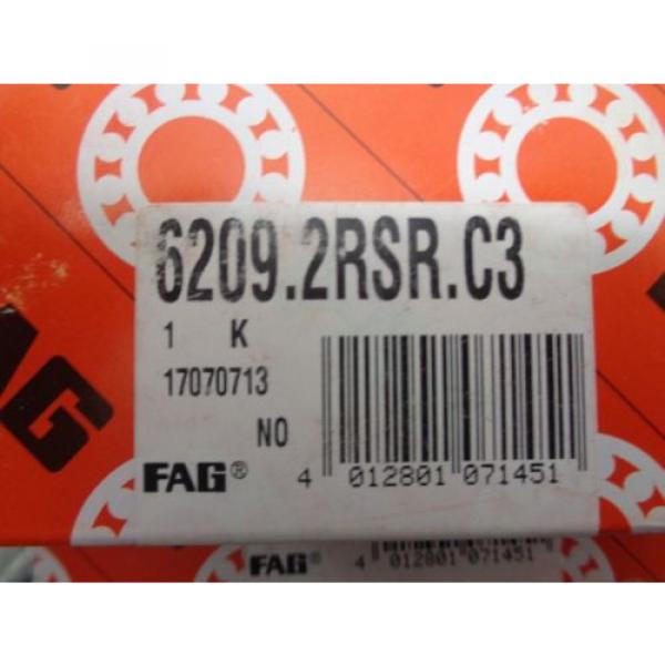 FAG 6209.2RSR.C3 BALL BEARING *LOT OF 2* #5 image