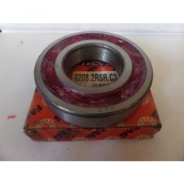 FAG Single Row Ball Bearing 6208.2RSR.C3 62082RSRC3 6208.C3 6208C3 New #2 image